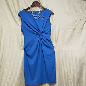 🍁Anne Klein Sleeveless Blue Colored Midi Dress.